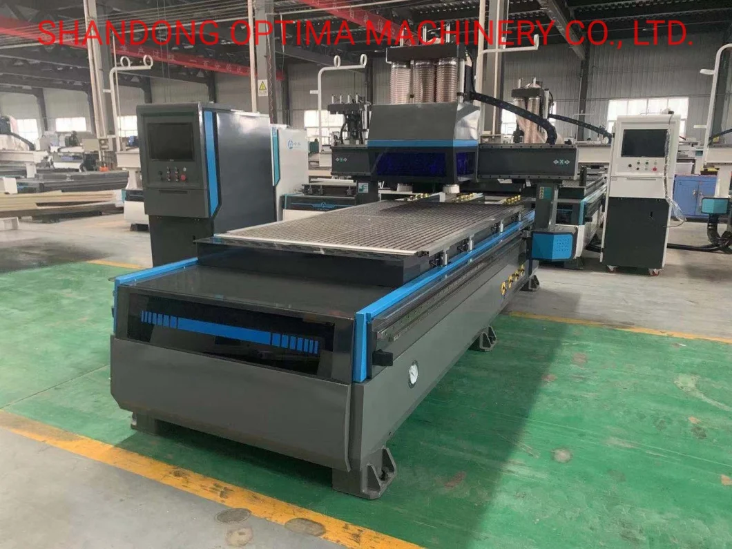 Two Spindles+Drilling Unit CNC Router Wood Cutting Machine for Panel Furniture