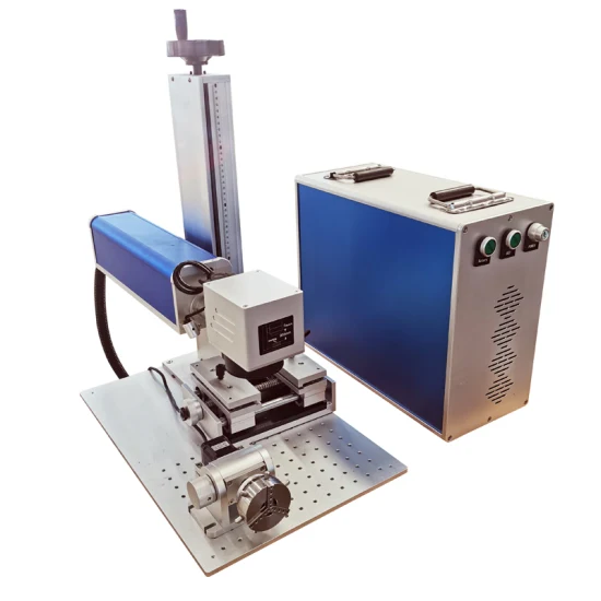 Волоконно-лазерная маркировочная машина для печати на стальной пластине Ipg Raycus Max Jpt Mopa Волоконно-лазерная маркировочная машина с ЧПУ для металла